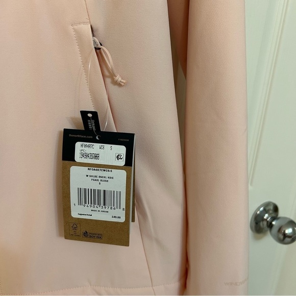THE NORTH FACE WOMEN'S SHELBE RASCHEL SOFT-SHELL HOODIE in Pearl Pink Size S - Picture 9 of 16